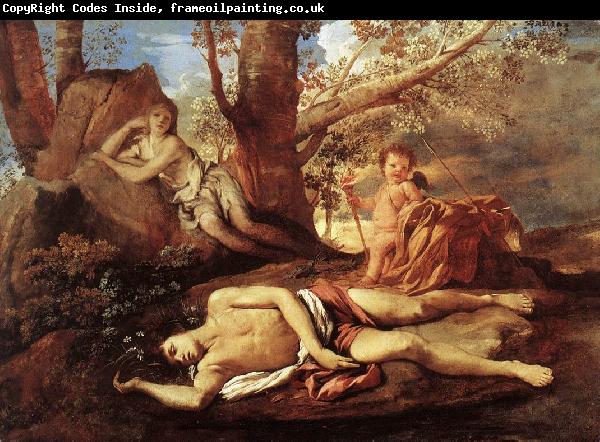 Nicolas Poussin E-cho and Narcissus